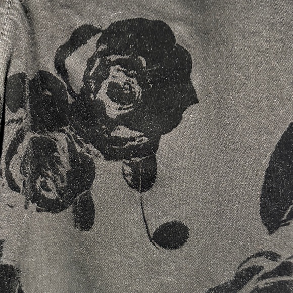 Wild Fable Black Floral Women Jeans Size 4 - Picture 2 of 6